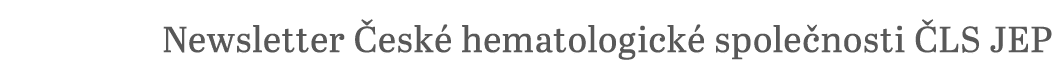 Newsletter České hematologické společnosti ČLS JEP