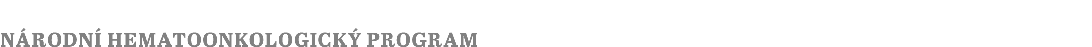 Národní hematoonkologický program