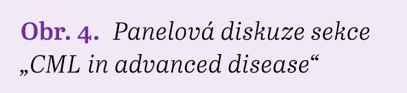 Obr. 4. Panelov diskuze sekce „CML in advanced disease“